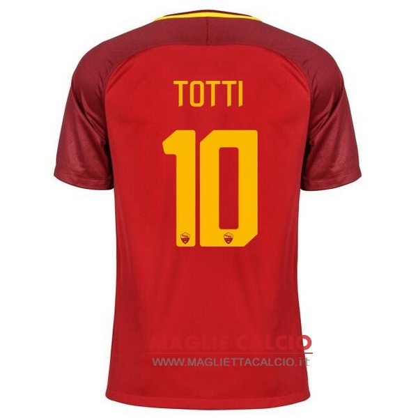 nuova maglietta roma 2017-2018 totti 10 prima